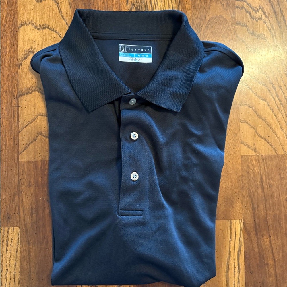 PGA Tour Men's Dark Blue Polo Shirt